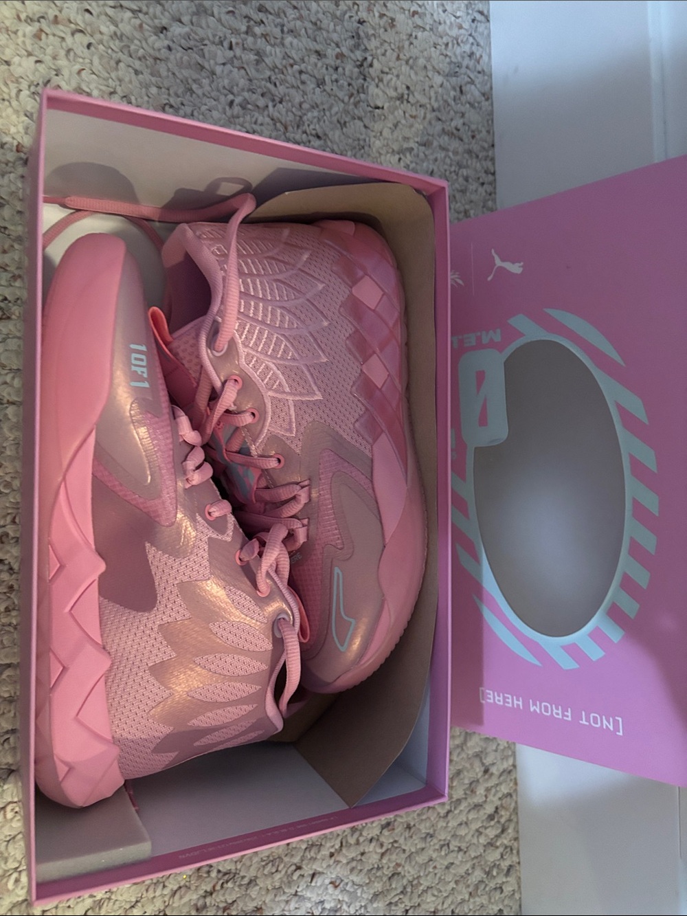 MB.01 iridescent Pink Mens Lamelo ba Athletic Sneakers - Lightweight Performance